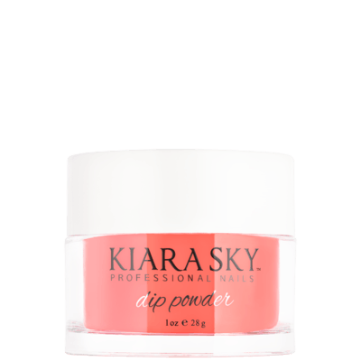 Kiara Sky Dip Nail Powder - D490 ROMANTIC CORAL D490 