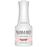 Kiara Sky Gel Nail Polish - G650 PEACH SANGRIA